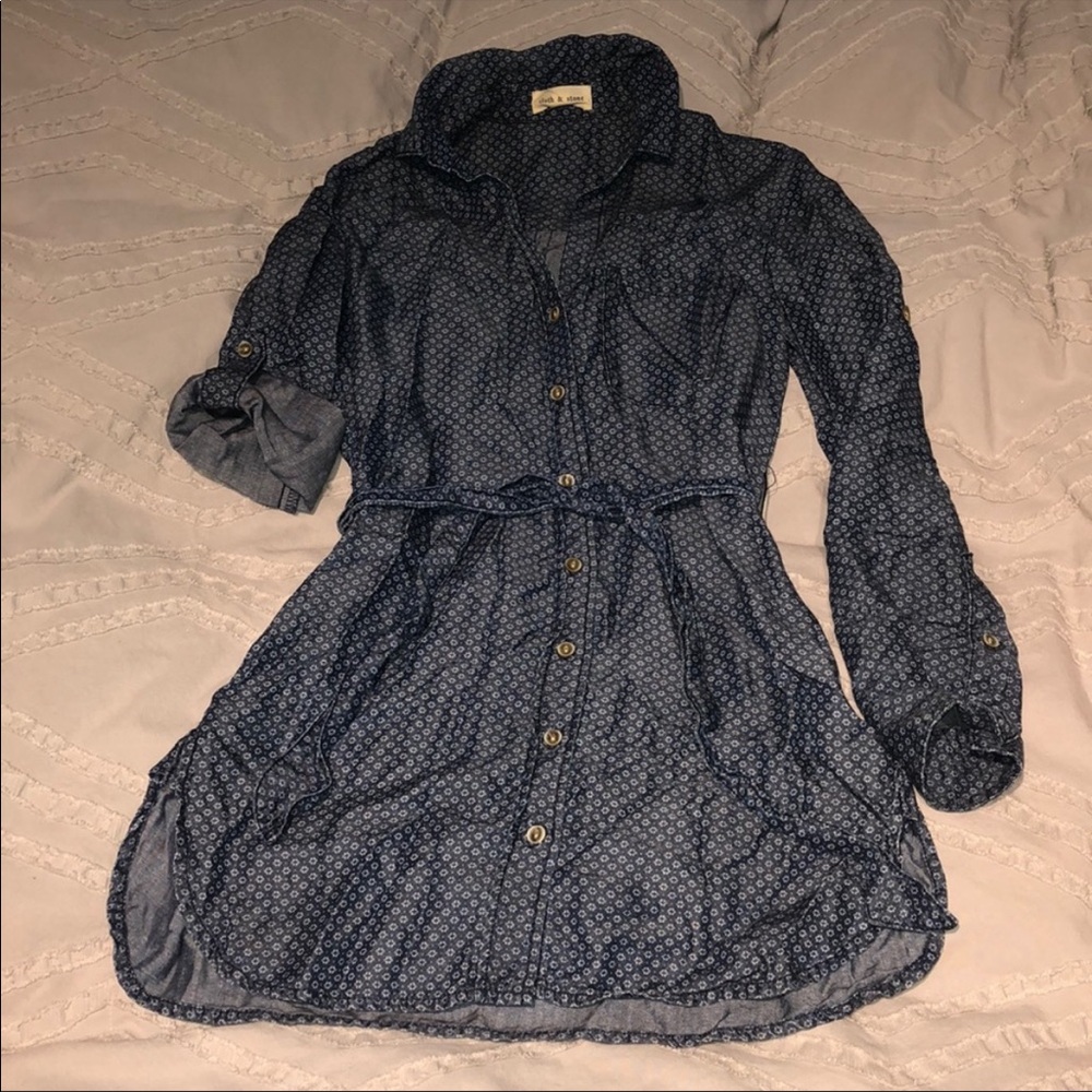 Anthropologie "cloth and stone" denim tunic - Picture 7 of 15